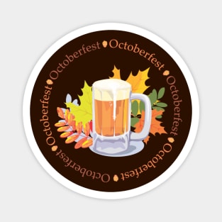 Oktoberfest in the Round Magnet